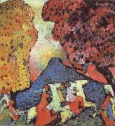 Wassily Kandinsky Kek hegy oil painting on canvas